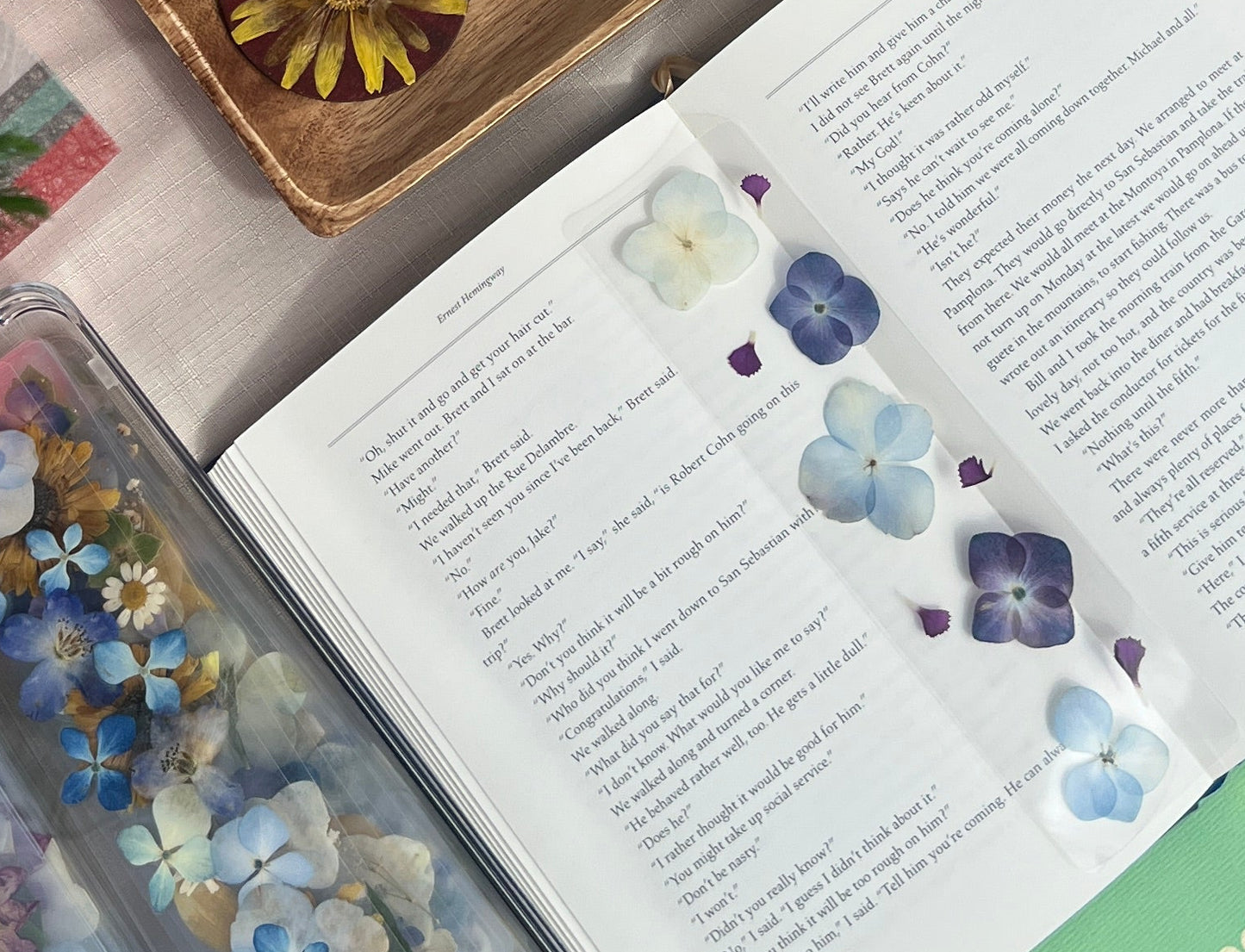 Mystery Pressed Flower Bookmark