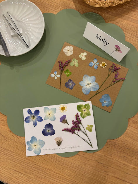 Pressed Flower Postcards Workshop at Fairchild Garden