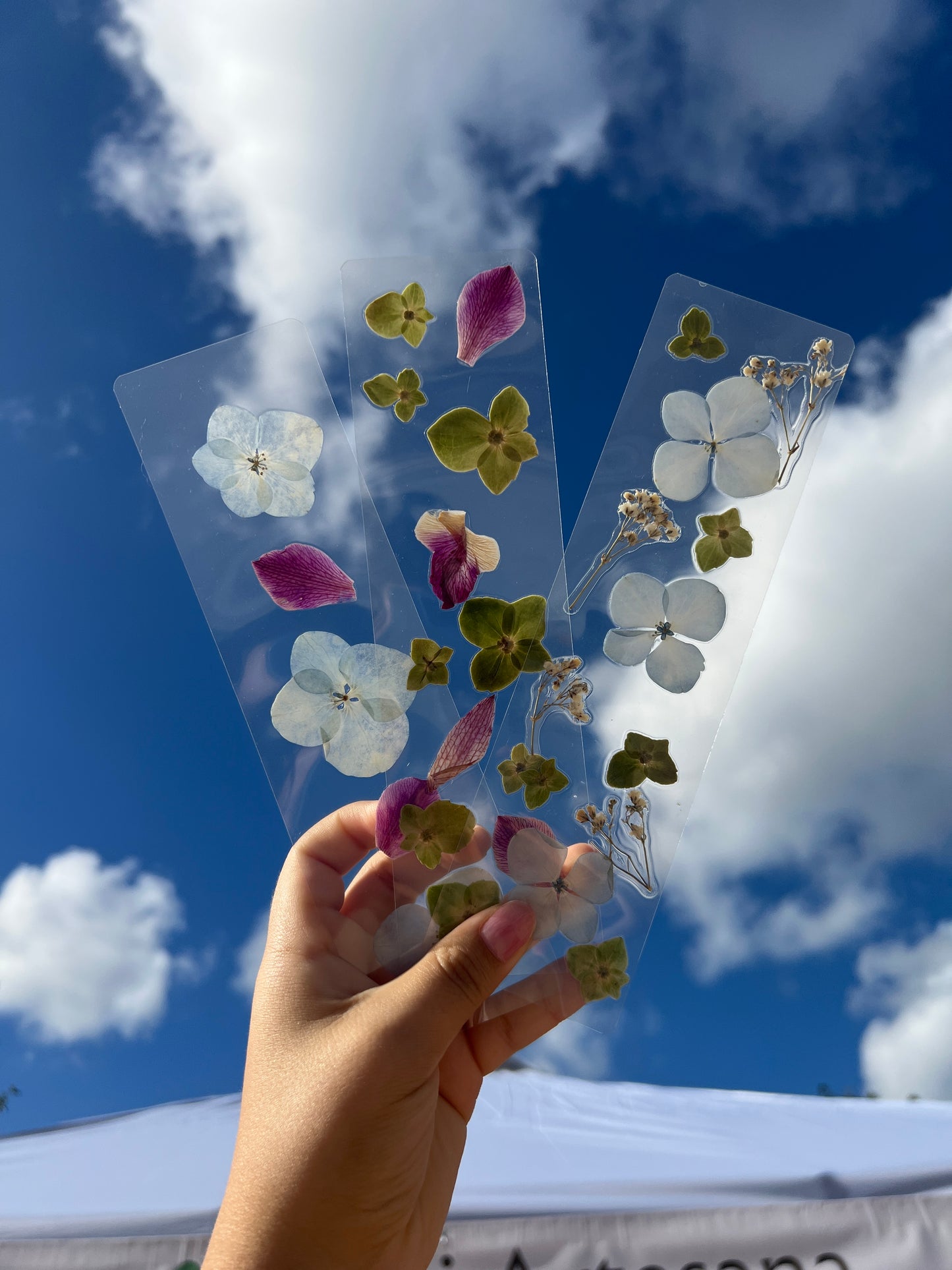 Mystery Pressed Flower Bookmark